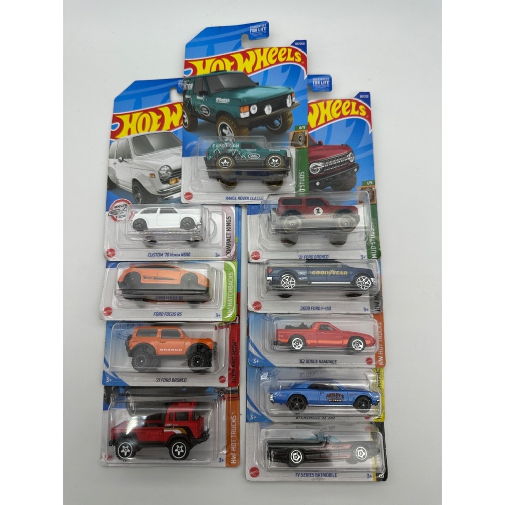 Lot‎ Of 10 1:64 Hot Wheels 2020-2021